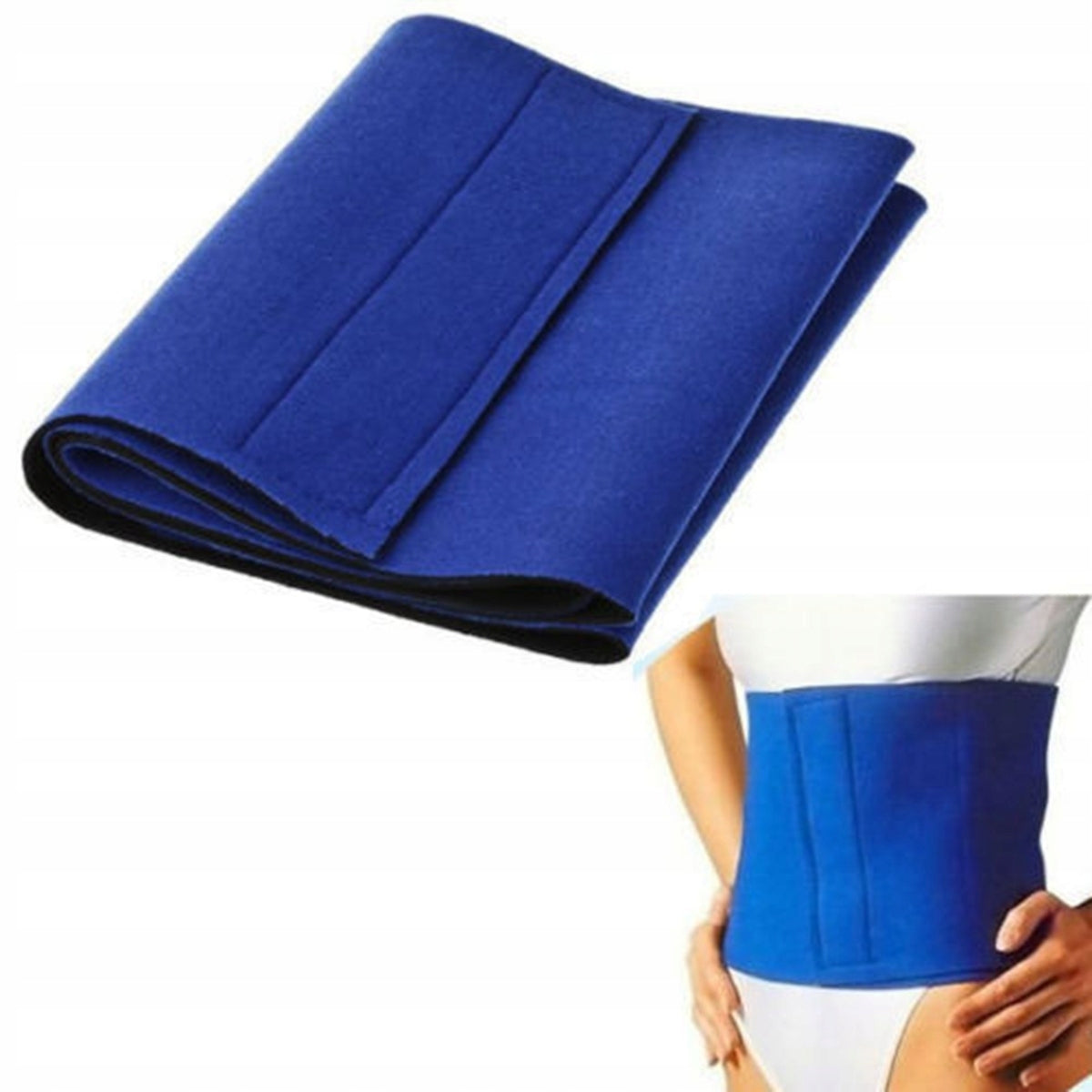 NEOPRENE BELT BLUE FITNESS SLIMMING BELT SLIMMING ON THE STOMACH EAN (GTIN) 5906186714081