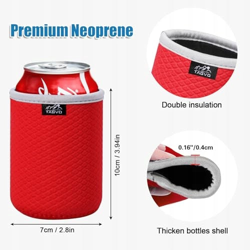 NEOPRENE COOLING SLEEVES FOR BEER CANS SET OF 6 FOR EVENTS Manufacturer code Bez marki