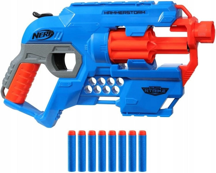 Vaikiškas pistoletas su stėlėmis Nerf Hasbro, mėlynas, 8 šoviniai