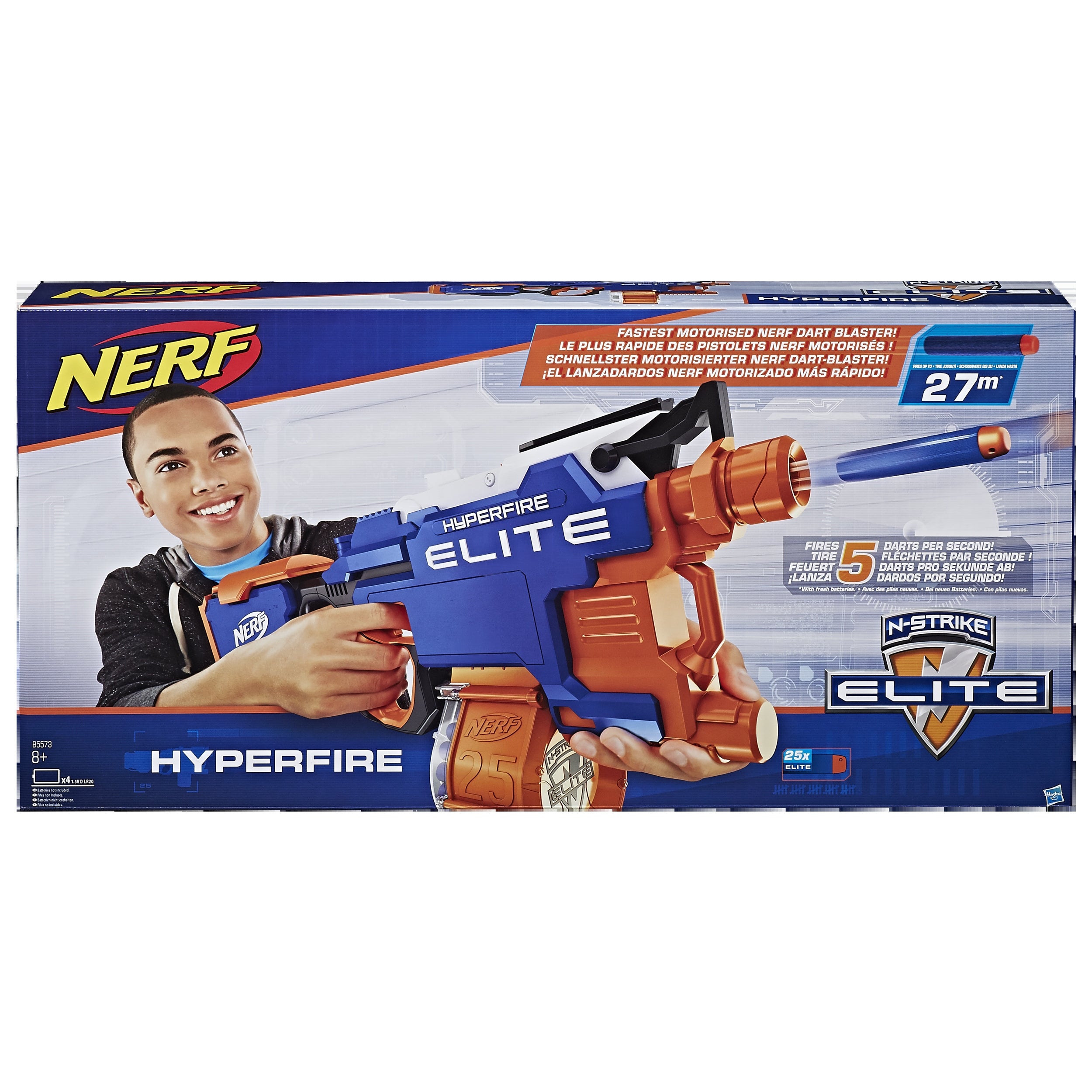 Žaislinis šautuvas Nerf Elite Hyperfire, B5573