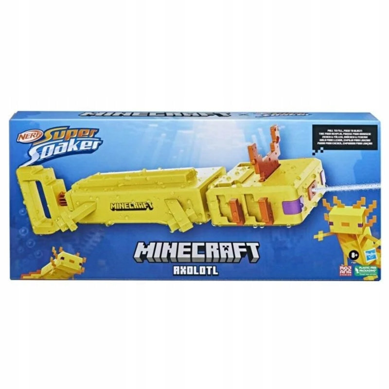 Nerf Super Soaker Minecraft Axolotl Wasserpistole 