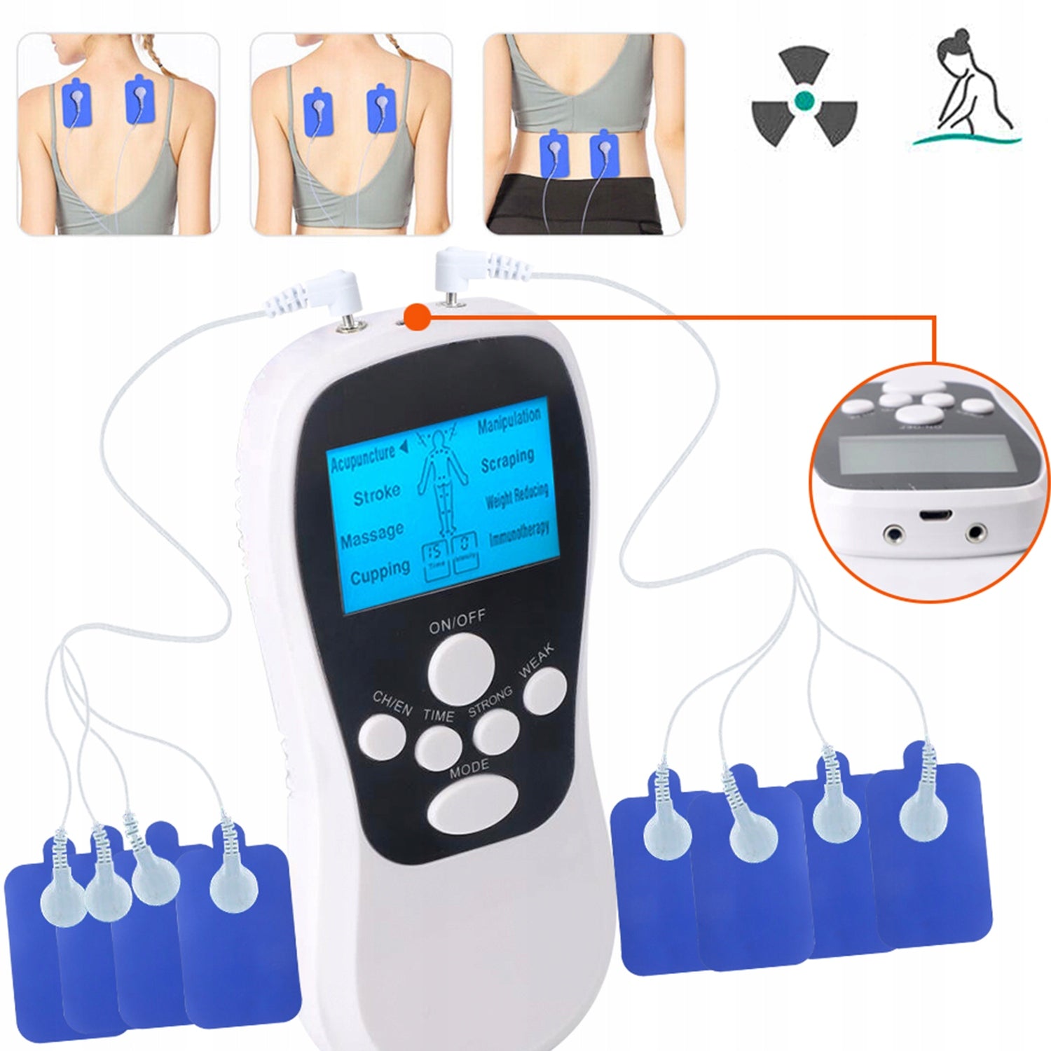 NERVE MUSCLE ELECTROSTIMULATOR EMS MUSCLE STIMULATOR SET EAN (GTIN) 4069175235842