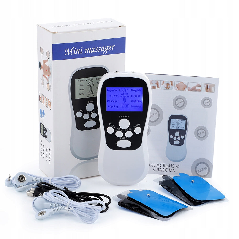 NERVE MUSCLE ELECTROSTIMULATOR TENS EMS 8 MODES ELECTROSTIMULATOR MASSAGER Packaging status original