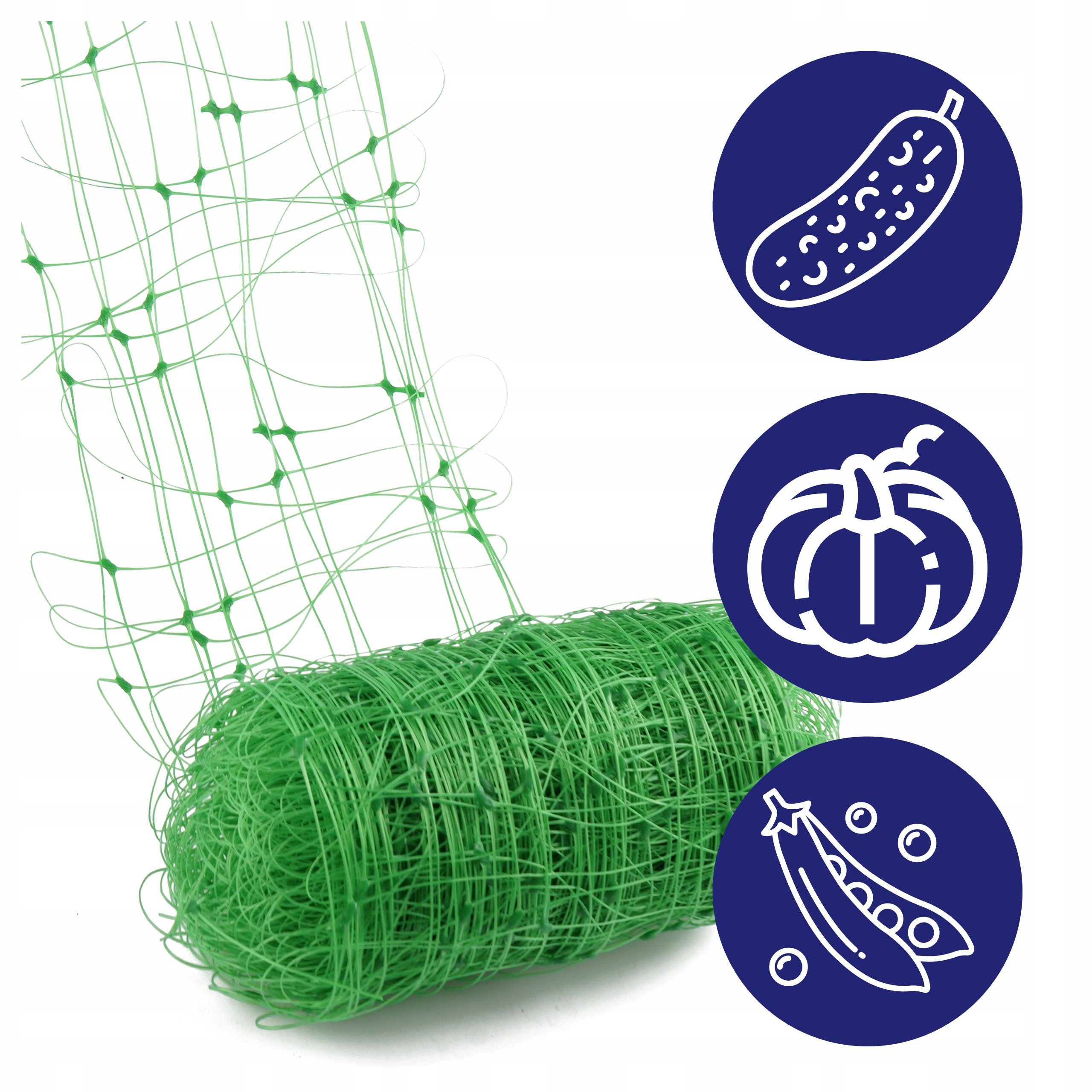 NET SUPPORT VEGETABLES CLIMBING PLANTS 2X20M 15X17CM 8G/M2 FOR SUPPORT Length 20 m