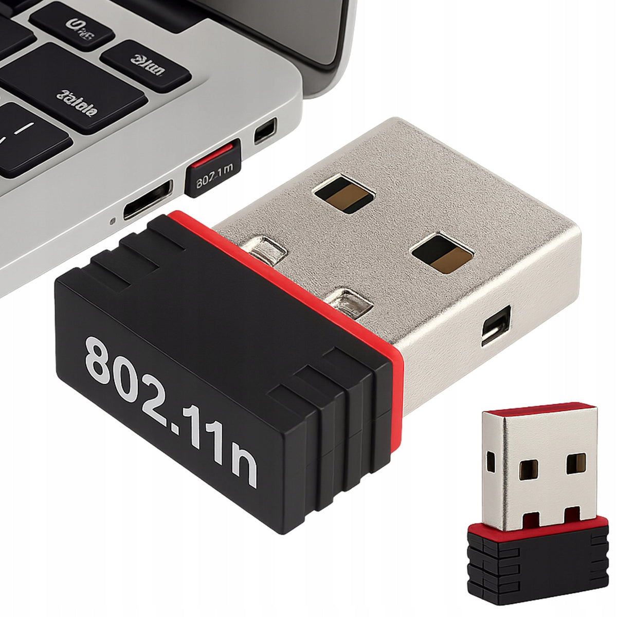 NETWORK ADAPTER ANTENNA WiFi Wi-Fi TO USB 150Mbps 2.4GHz NANO MINI