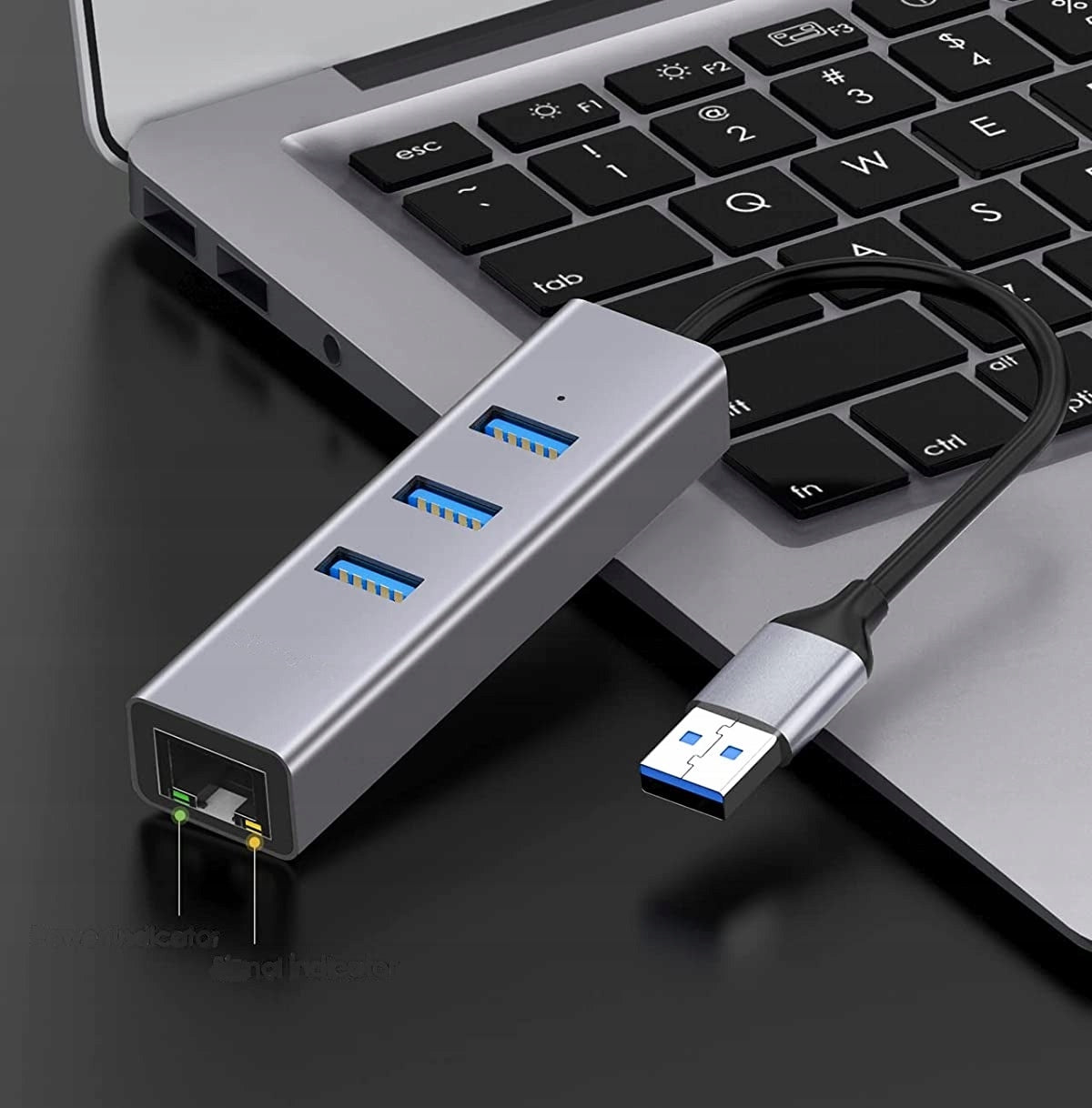 NETWORK ADAPTER HUB USB 3.0 GIGABIT RJ45 1000Mb RJ45 ADAPTER LAN ADAPTER EAN (GTIN) 5903684260461