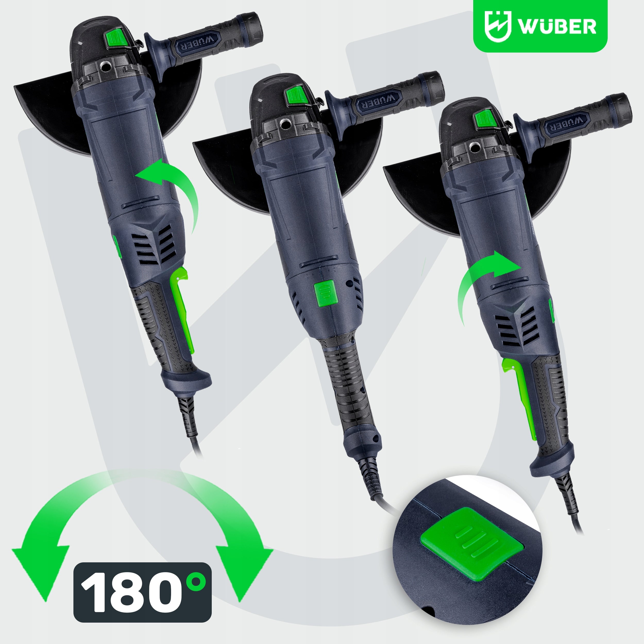NETWORK ANGLE GRINDER 230MM DIAX ANGLE SOFT START LARGE 2000W 6500RPM Manufacturer code 44770WBR
