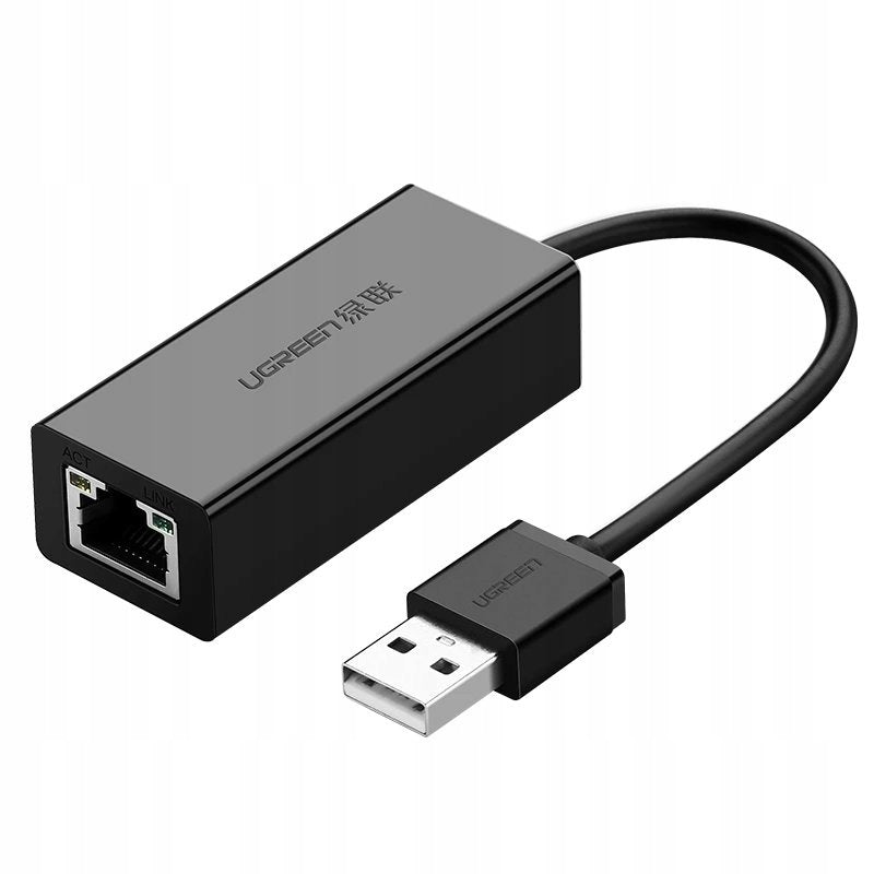 NETWORK CARD LAN RJ45 USB 2.0 100 MBPS FOR LAPTOP PC BLACK UGREEN
