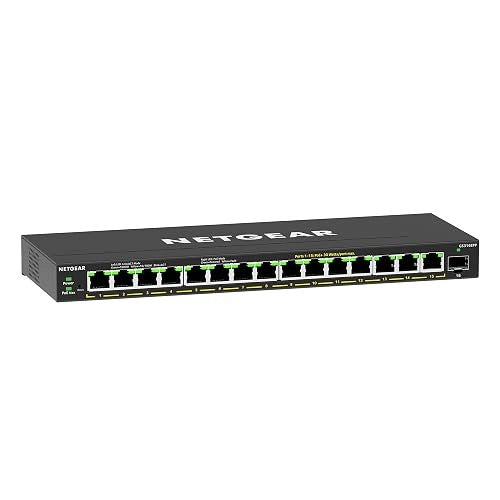NETWORK SWITCH 16 PORTS GIGABIT ETHERNET POE MANAGED METAL Manufacturer no brand