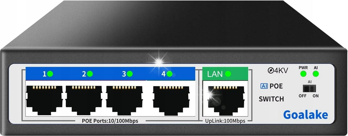 NETWORK SWITCH 5 PORT GOALAKE GS105 V1 Gigabit Ethernet Managed