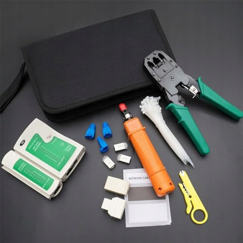 NETWORK TOOL KITS COMPUTER MAINTENANCE CABLE TESTER LAN 9 IN 1 Manufacturer code Bez marki