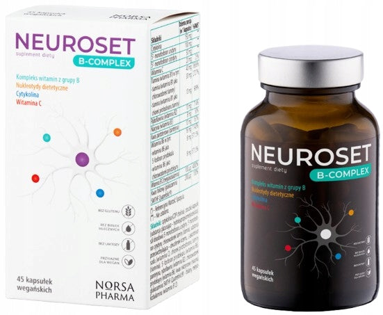 NEUROSET B-COMPLEX vitamin B vitamin complex Norsa Pharma 45 capsules Manufacturer code 5905669770231