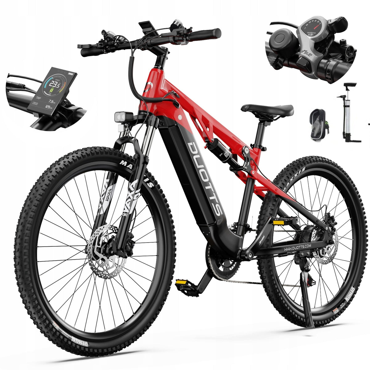 NEW 27.5"Electric vehicles Duotts E29 720W 48V 13,5Ah 40KM/H Shimano 14