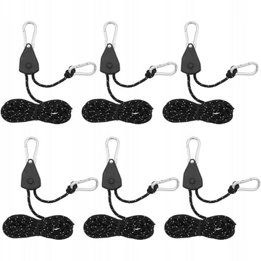 NEW 6pcs Reflective Pull Ropes Rope With 4M Tensioner Packaging status original