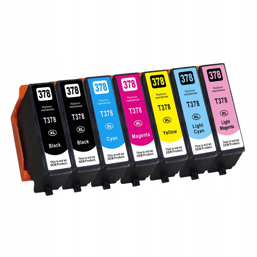 NEW 7-Pack 378XL Ink for Epson Expression Photo XP-8000 XP-8505 XP-8700 Packaging status original