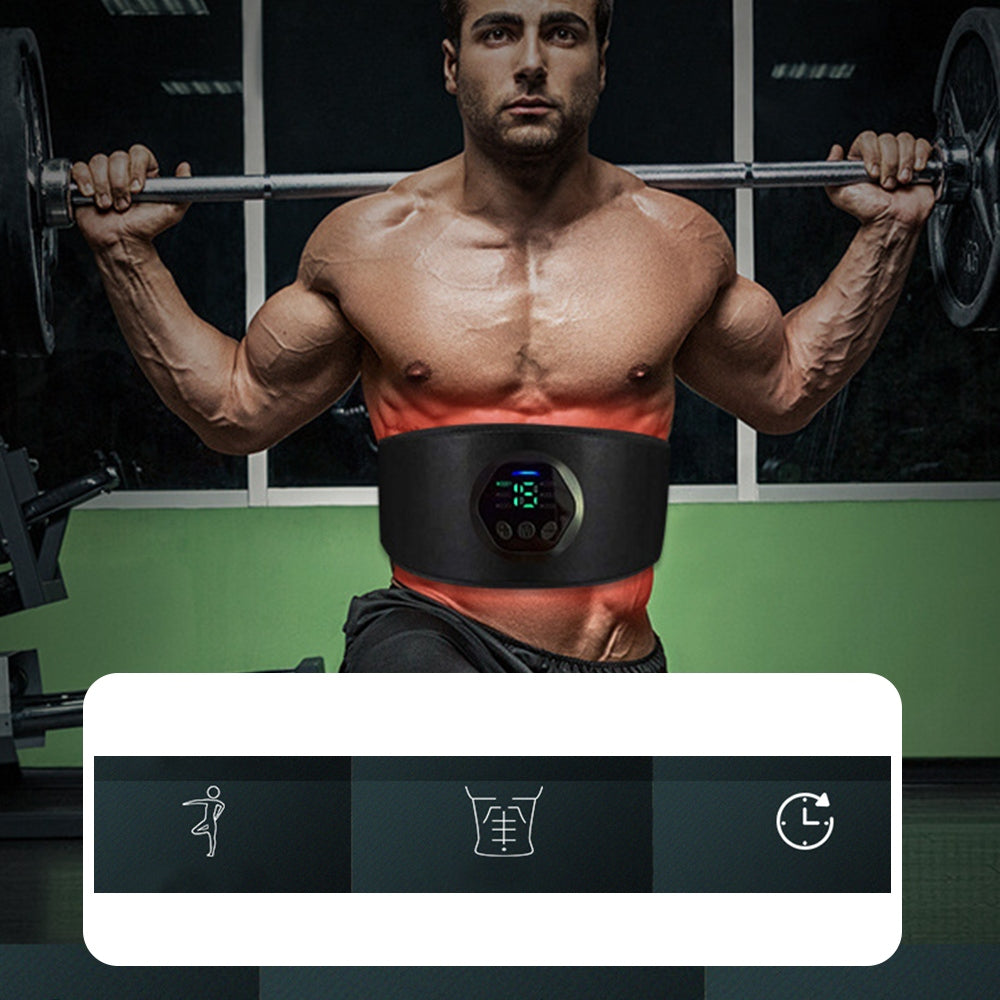 NEW ABDOMINAL MUSCLE ELECTROSTIMULATOR EMS ABS SLIMMING BELT IMPROVED Body parts not specified