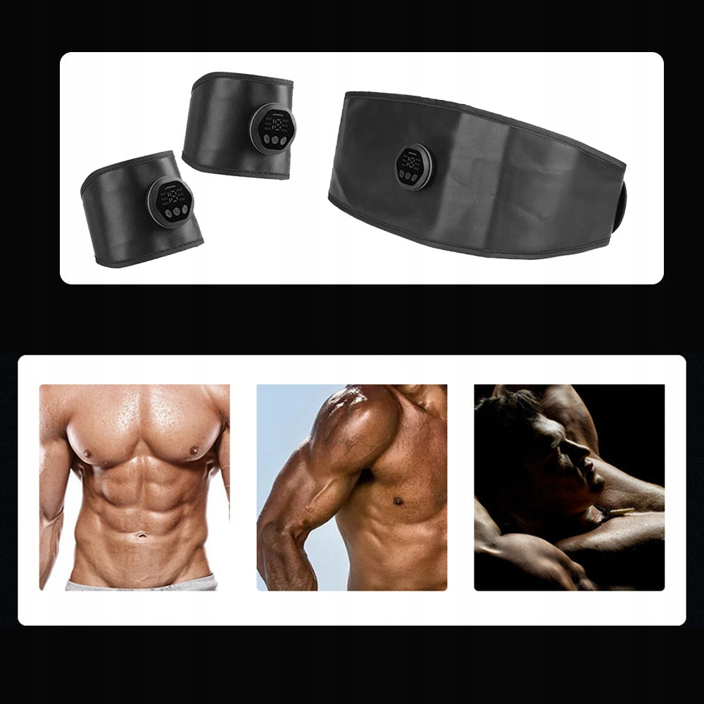 NEW ABDOMINAL MUSCLE ELECTROSTIMULATOR EMS ABS SLIMMING BELT IMPROVED Brand no brand
