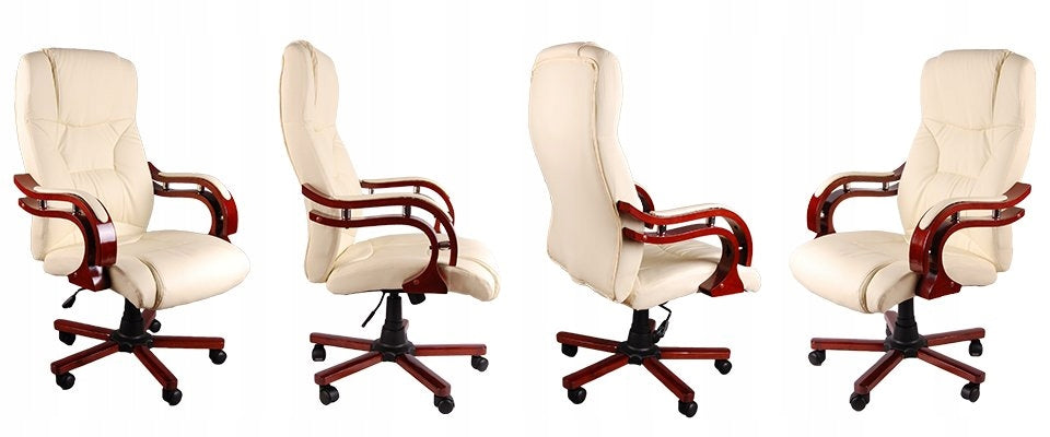 NEW ARMCHAIR OFFICE WITH WOOD BSL005 BEIGE GIOSEDIO EAN (GTIN) 5902751540277