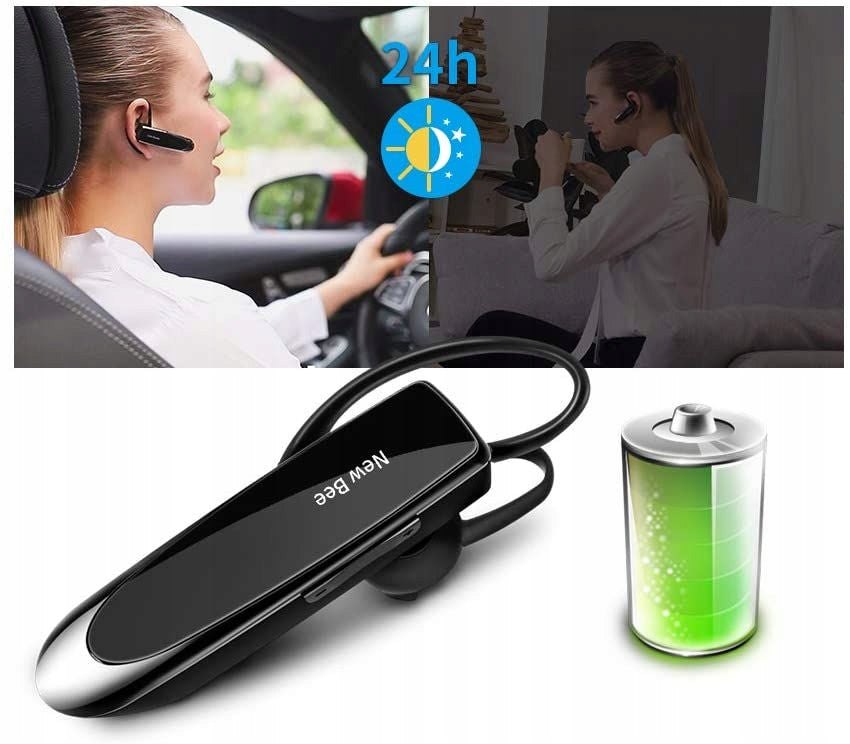 NEW BEE WIRELESS EARBUD BT CALLS 60 days STANDBY 24h CALLS Manufacturer code Słuchawka bezprzewodowa bluetooth LCB41