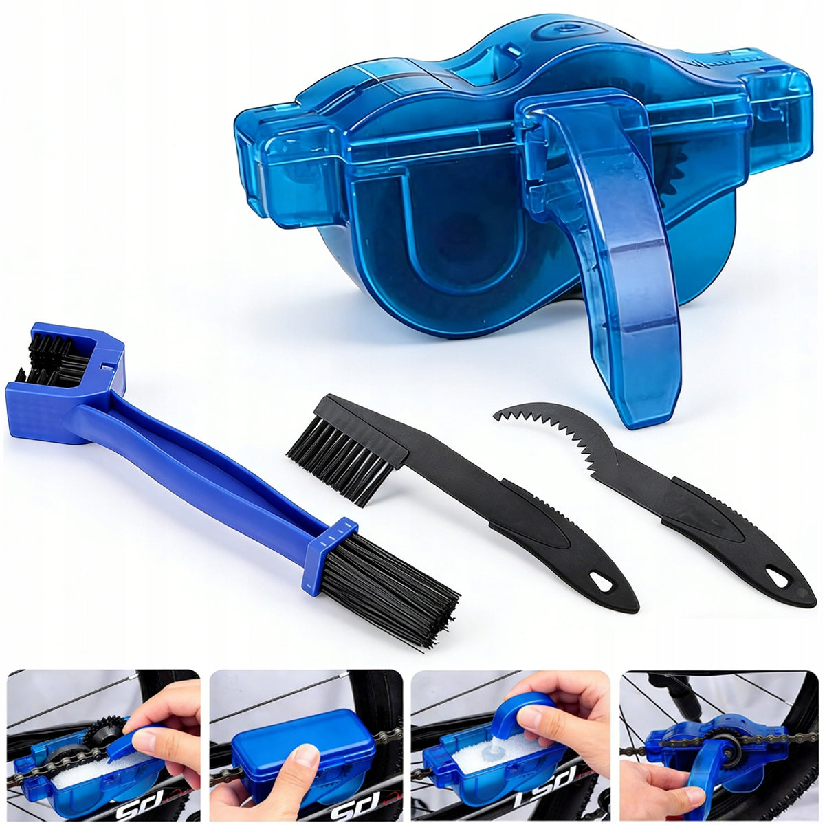 NEW BICYCLE CHAIN CLEANING KIT RAZOR BRUSH 2026