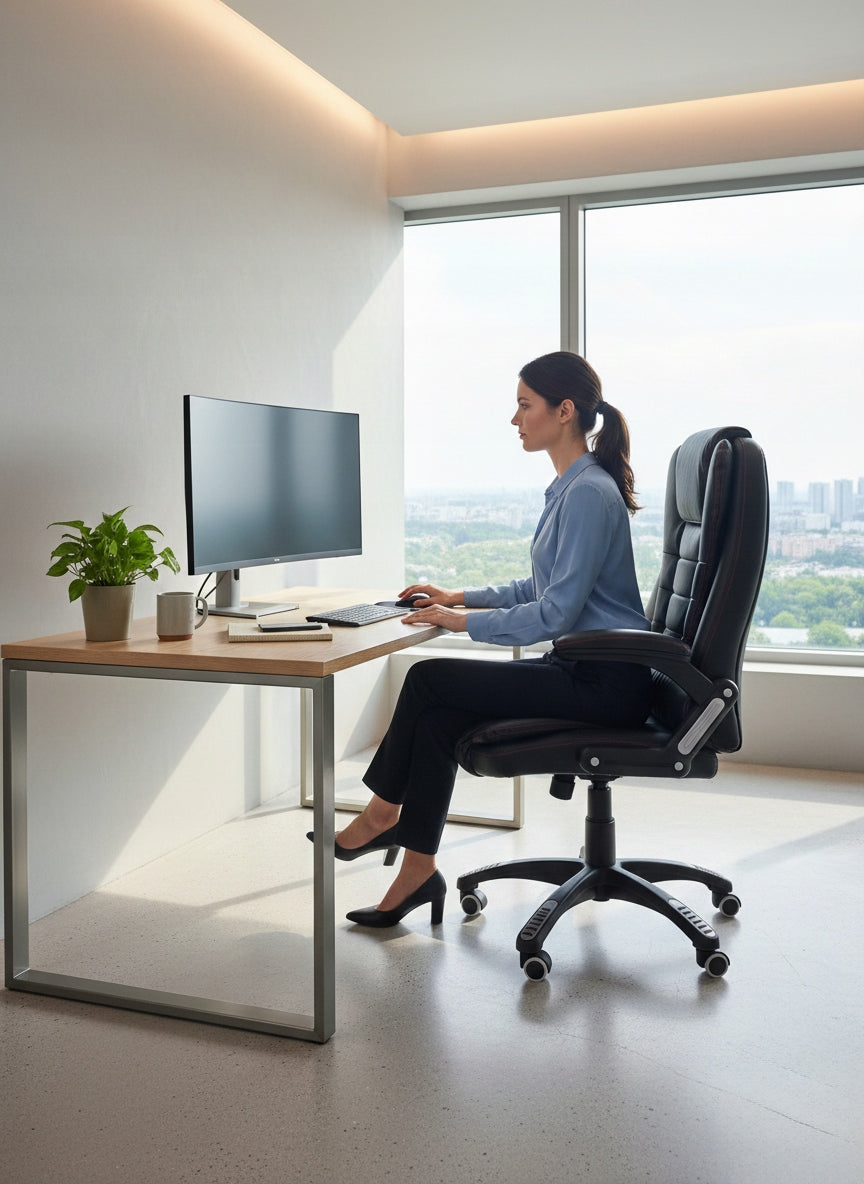 NEW BLACK OFFICE CHAIR WITH MASSAGE BSB004M Manufacturer code BSB004M