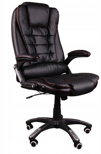 NEW BLACK OFFICE CHAIR WITH MASSAGE BSB004M Packaging status original