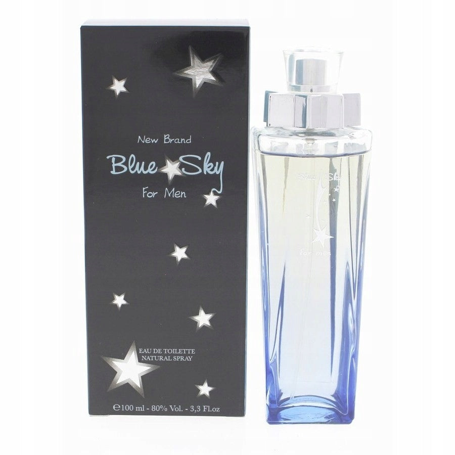NEW BRAND MEN BLUE SKY EDT 100ML FRESH MASCULINE FRAGRANCE FULL OF ENERGY LIGHTNESS Manufacturer code 5425039222769