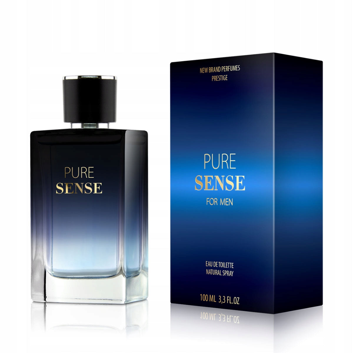 NEW BRAND PRESTIGE MEN PURE SENSE EDT 100ML EAU DE TOILETTE FOR MEN