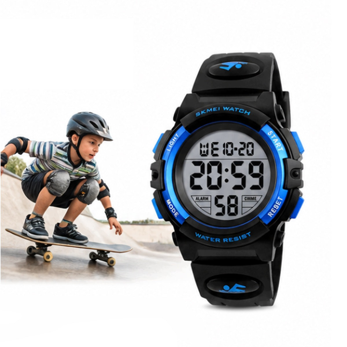 NEW CHILDREN'S WATCH WATERPROOF GLOWING BOYS BLUE 2026
