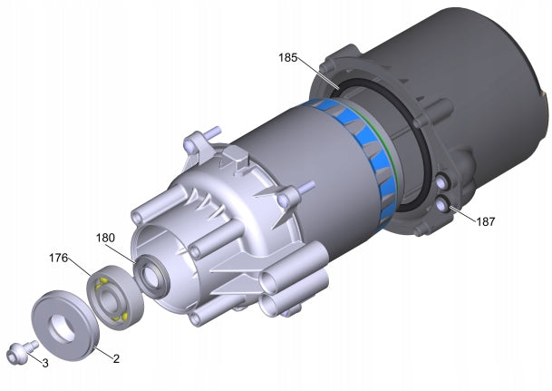 NEW Complete motor for KARCHER K5 EU 9.002-046.0 washer + bearing Type accessory kits