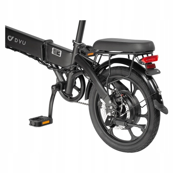 NEW DYU A1F PRO Electric Folding Bicycle 16 Inch 250W Black Frame size smaller