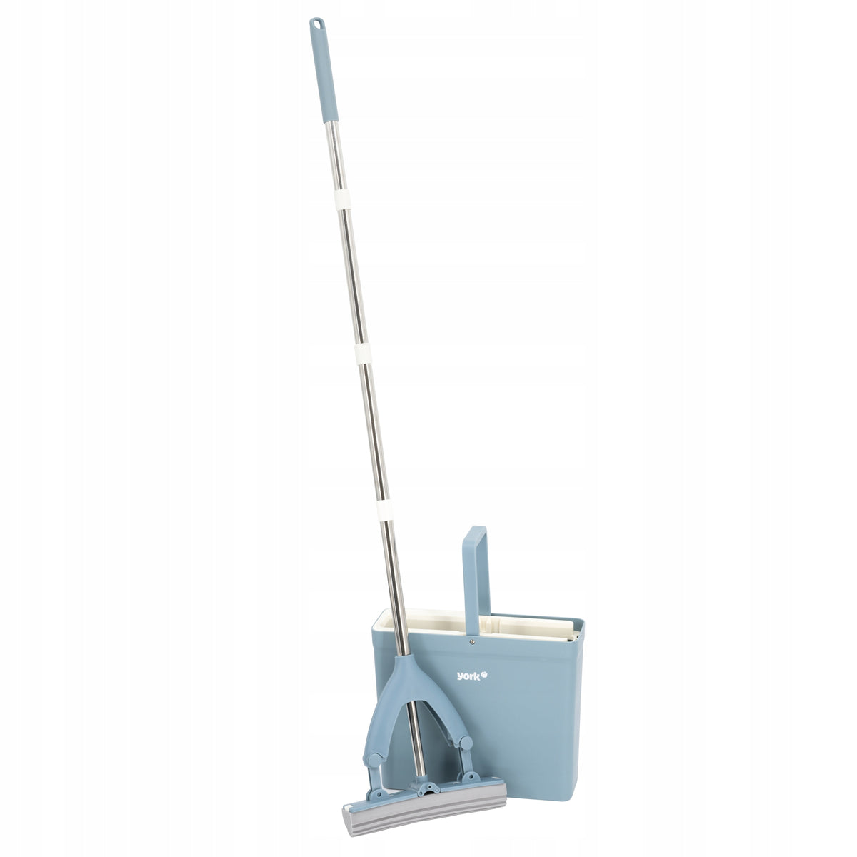 NEW EASY sponge flat mop squeezed bucket 9L stick folding tubro handy Packaging status original
