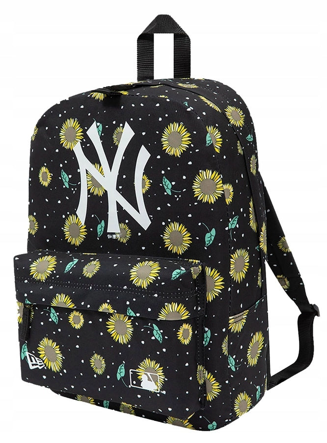 NEW ERA School Backpack NYY All Over Print Black Stadium Backpack Brand New Era