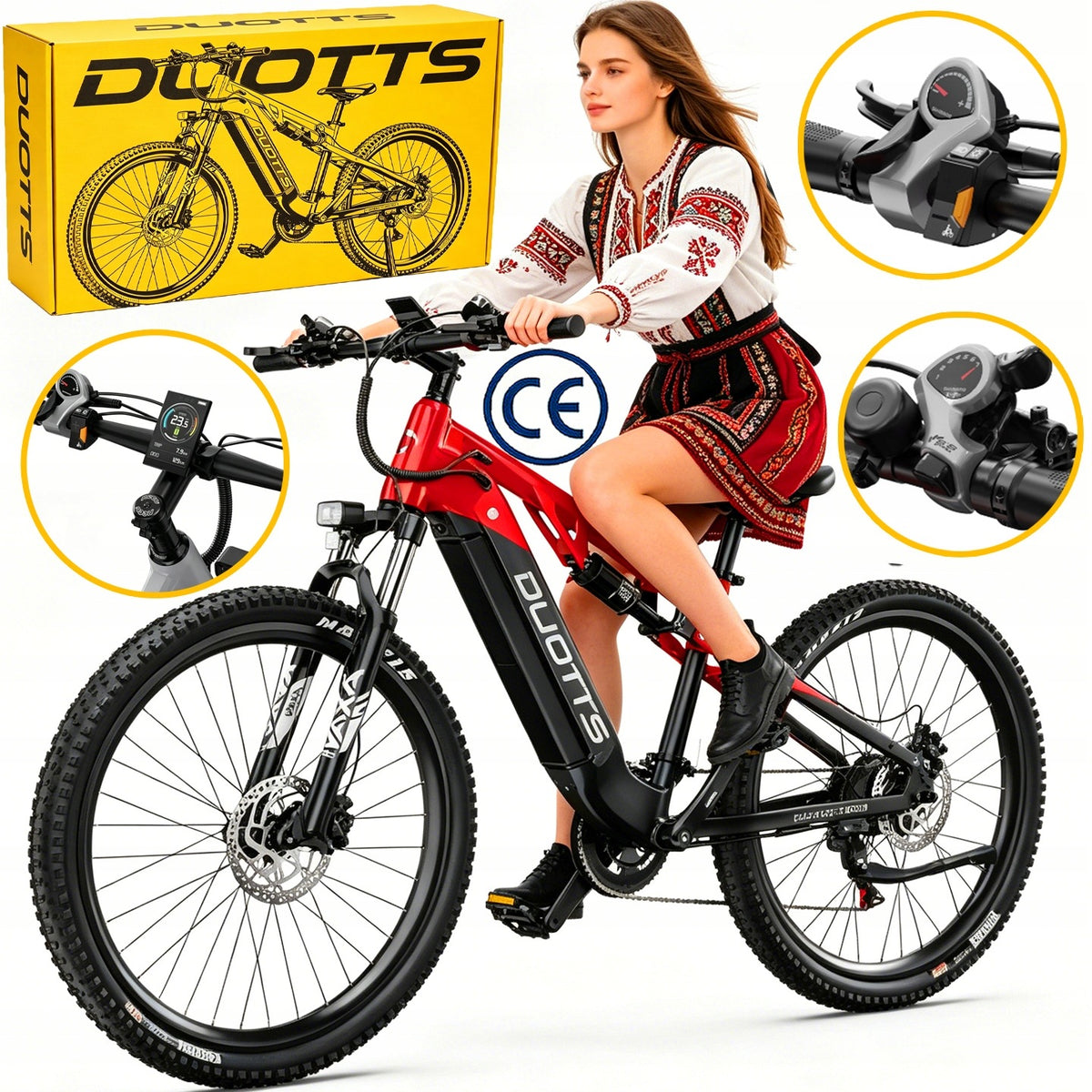 NEW Electric Vehicles Duotts E29 BAFANG 720W 40KM/H Shimano 14 27.5"
