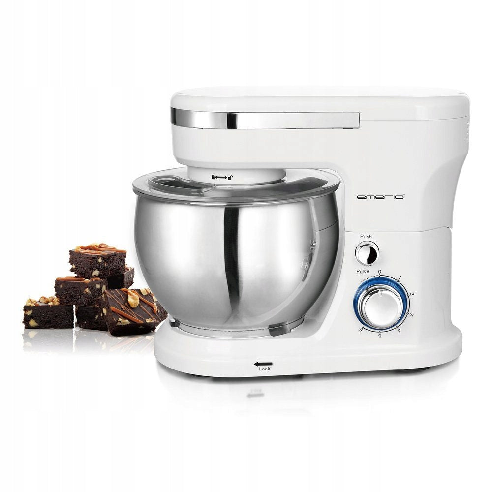 NEW Food Processor EMERIO 1000 W white stainless steel Bowl 5 L