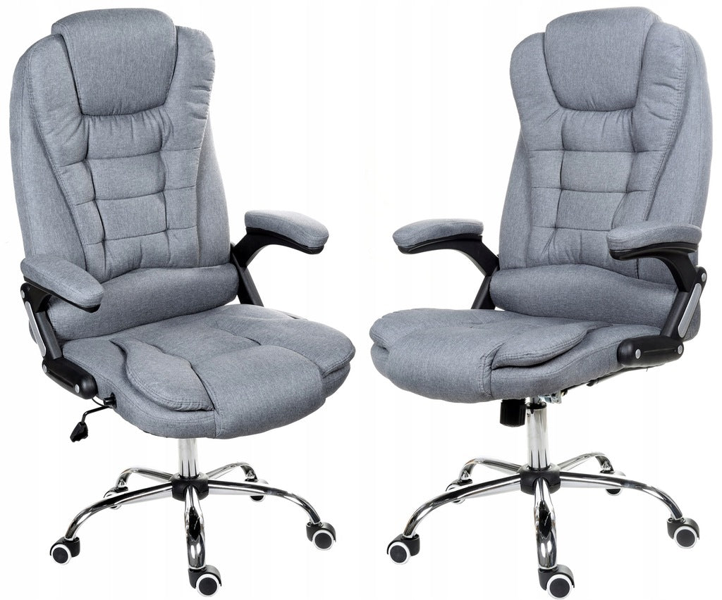 NEW GREY FABRIC OFFICE CHAIR FBJ011