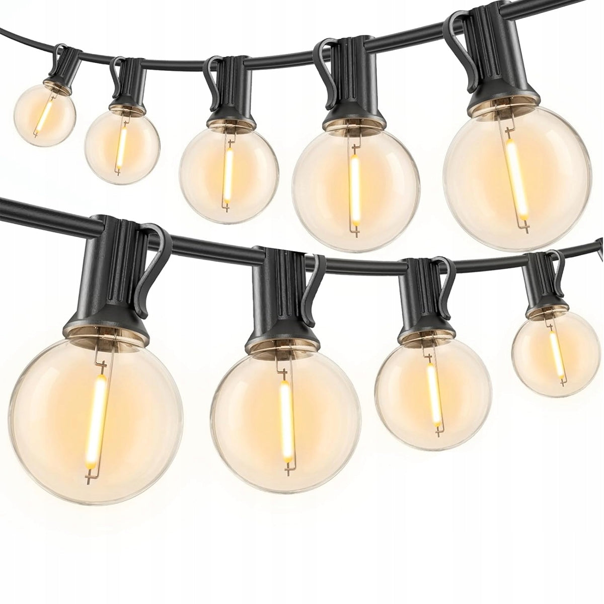 NEW Garland light garden lights 30.5m 50+2 LED bulbs