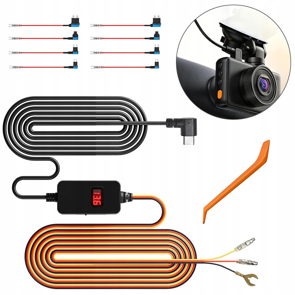NEW Hardwire Kit for Car Camera Power Cable for All