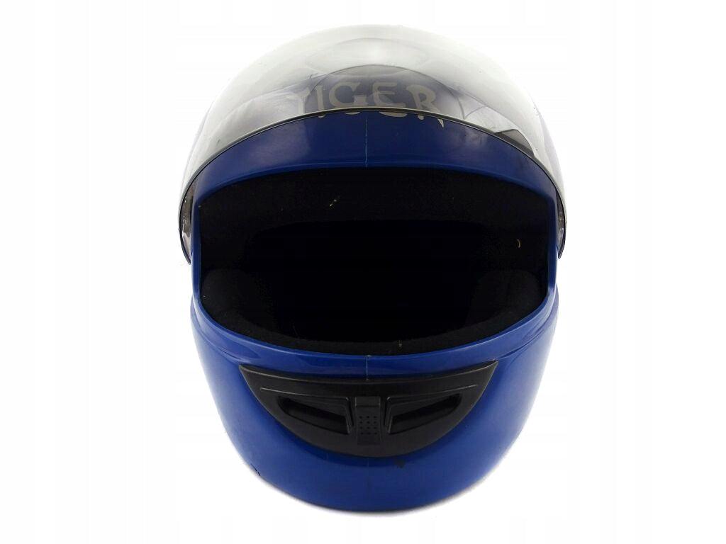 NEW INTEGRAL HELMET FULL TIGER CERTIFICATE - BLUE GLOSS SIZE M - DEFECT Manufacturer Tiger
