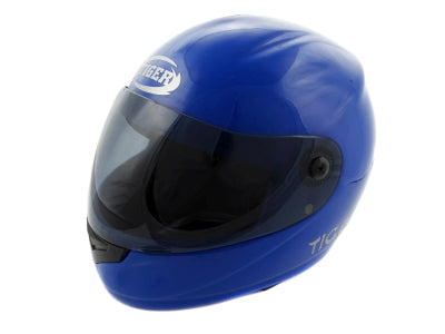 NEW INTEGRAL HELMET FULL TIGER CERTIFICATE E20 - BLUE GLOSS SIZE S
