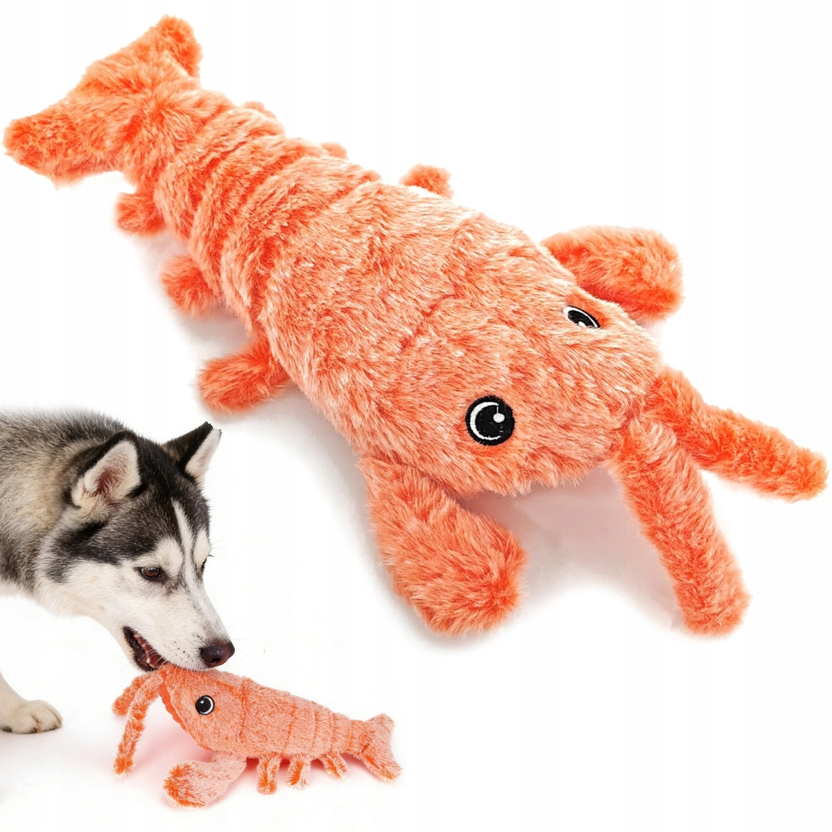 NEW INTERACTIVE DOG CAT TOY MOVABLE LOBSTER SHRIMP JUMPING USB