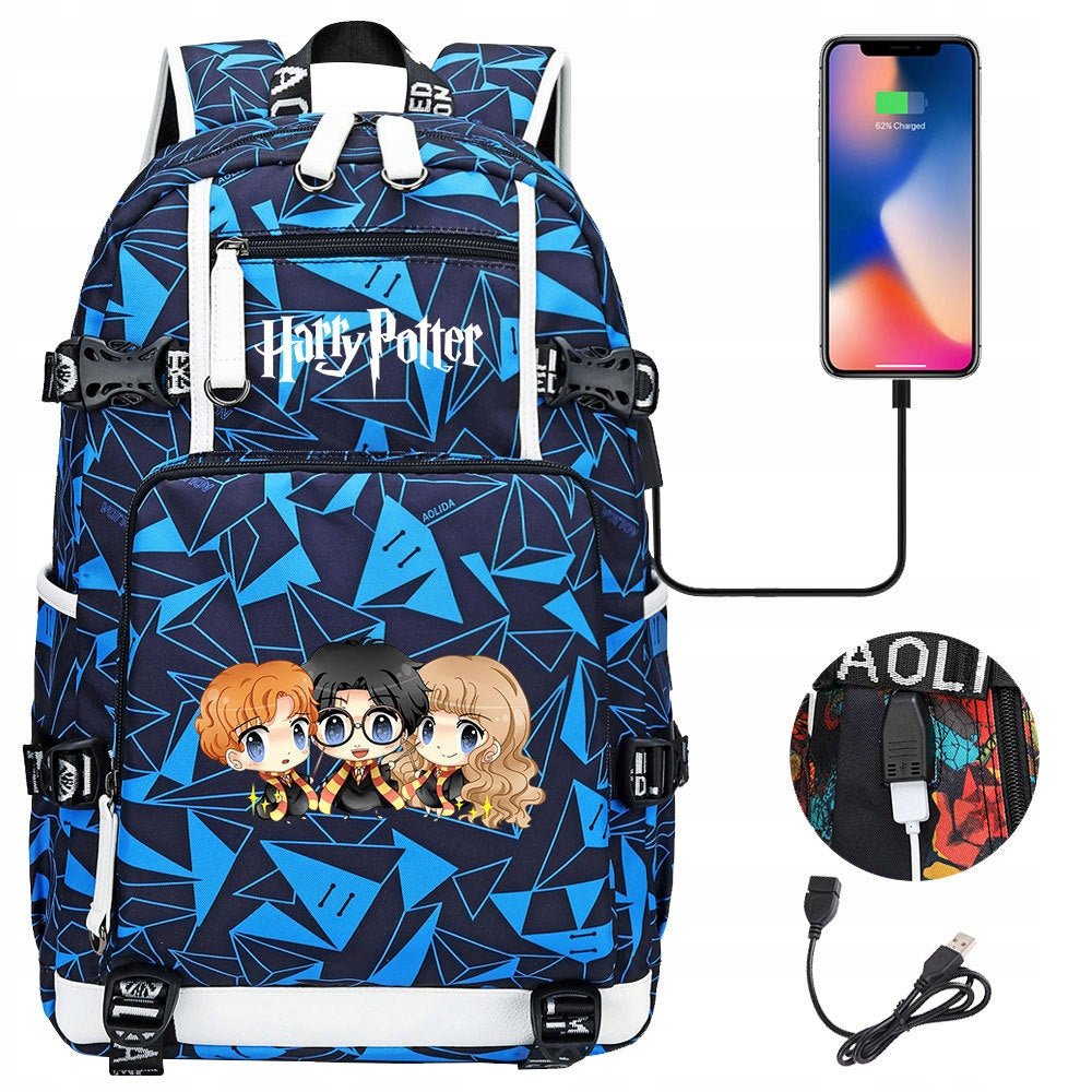 NEW LARGE BACKPACK Harry Potter WORLD WATERPROOF DESIGNS Manufacturer code tyu67utryh