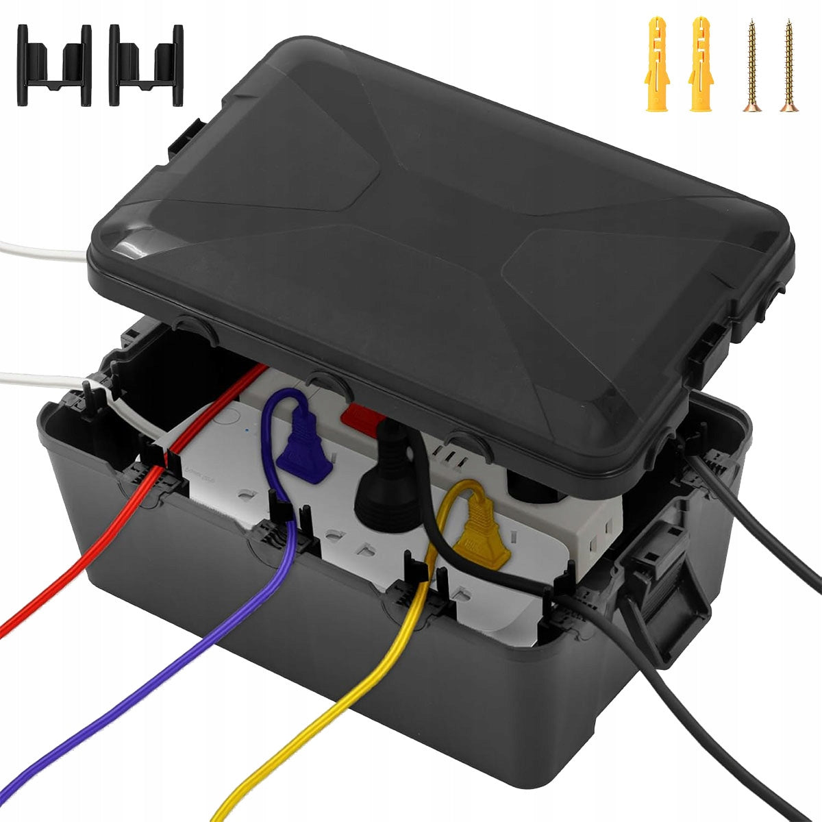 NEW Large Outdoor Waterproof Electrical Box For IP54 Cables Brand no brand