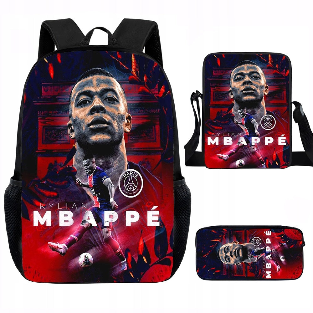 NEW Mbappé SCHOOL SET BACKPACK A4 PENCIL CASE BAG Brand no brand