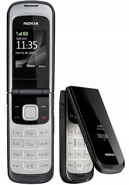NEW NOKIA 2720 FOLD 2 COLORS BLACK BURGUNDY PROMOTION WITH FLAP