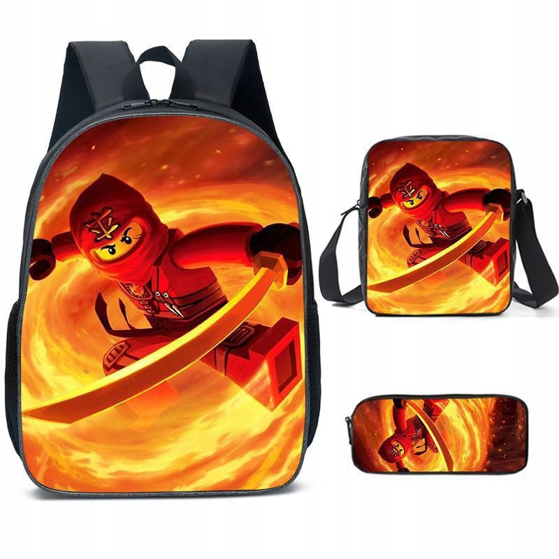 NEW Ninjago SCHOOL SET BACKPACK A4 PENCIL CASE BAG Brand no brand