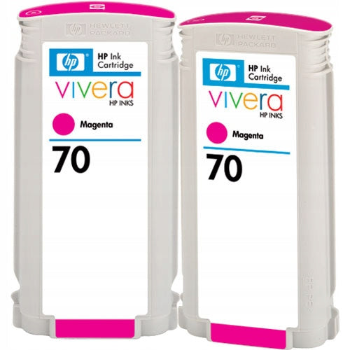 NEW ORIGINAL INK 2X 70 MAGENTA TWIN PACK FV Manufacturer code CB344A C9456A