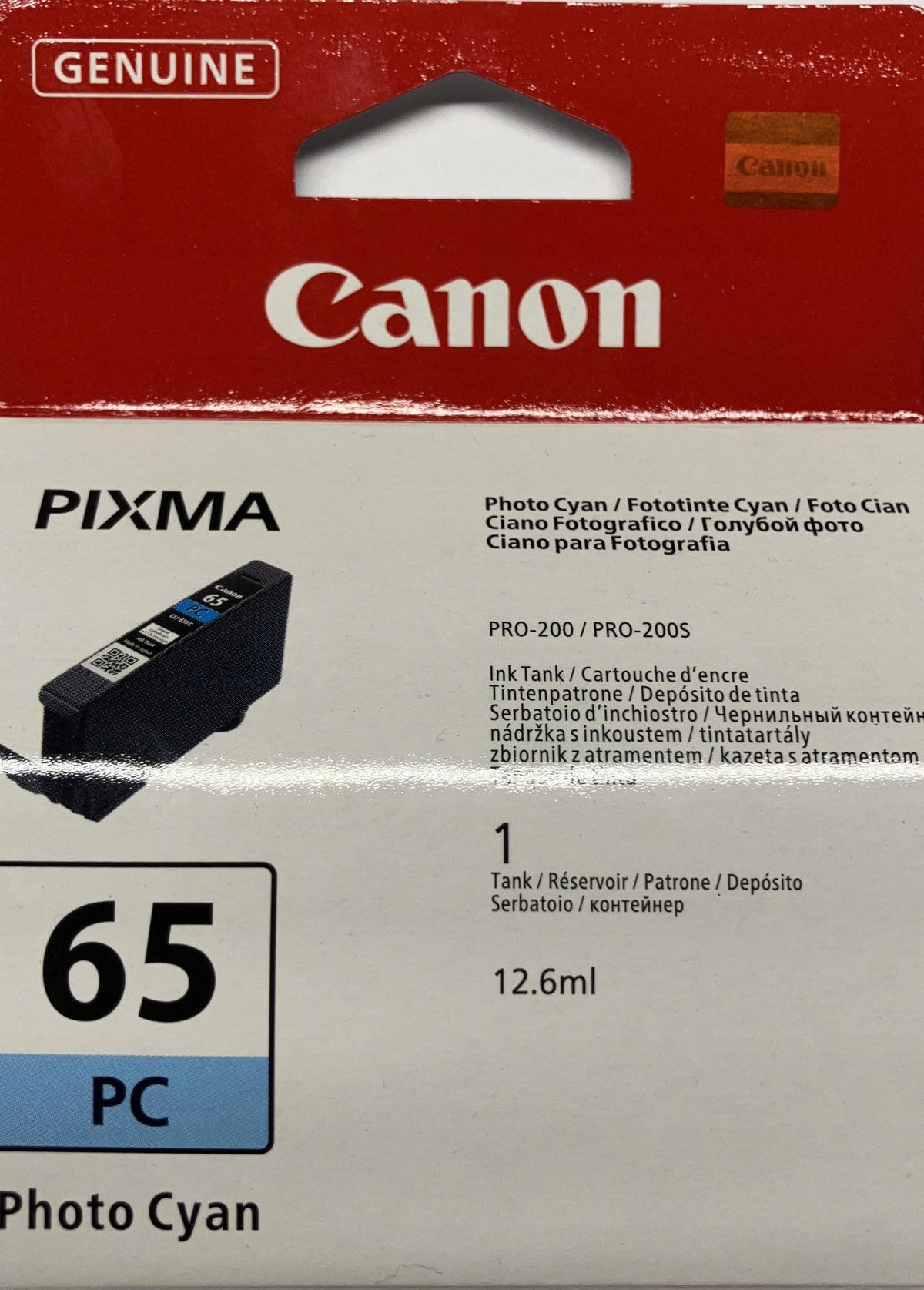 NEW ORIGINAL INK CANON CLI-65PC 4220C001
