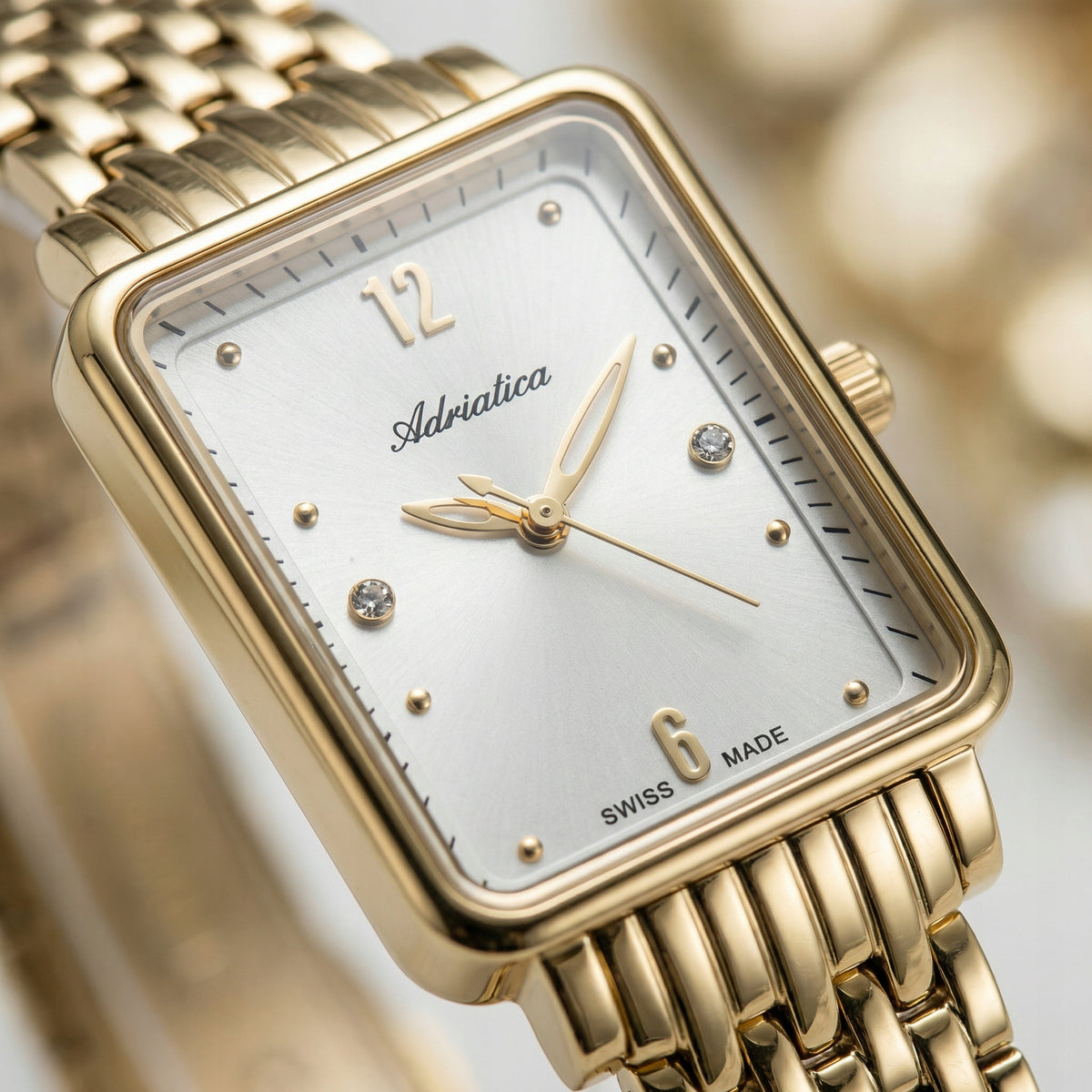 NEW ORIGINAL Women's Watch ADRIATICA A3829.1173Q gold Packaging status original