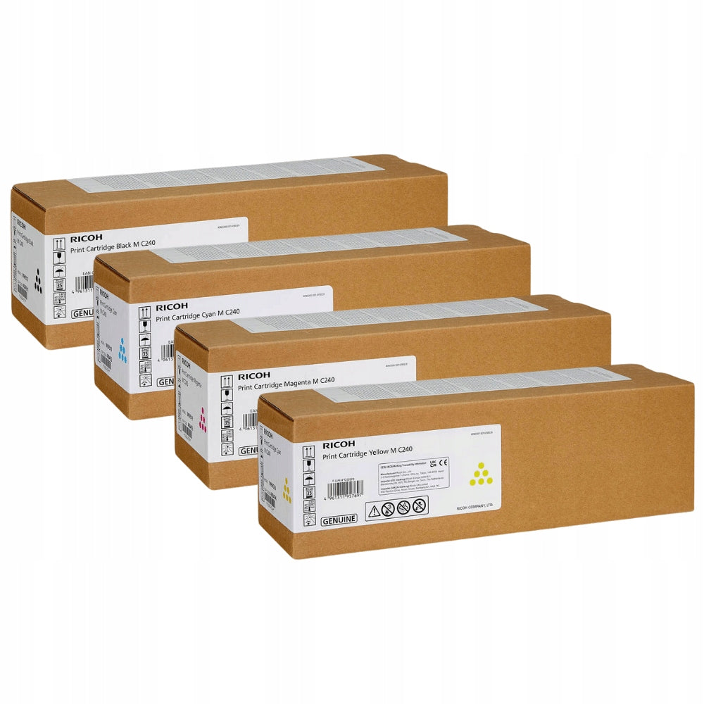 NEW Original Toner Cartridge MC240 4-Pack CMYK Ricoh MC240FW PC200W Manufacturer Ricoh